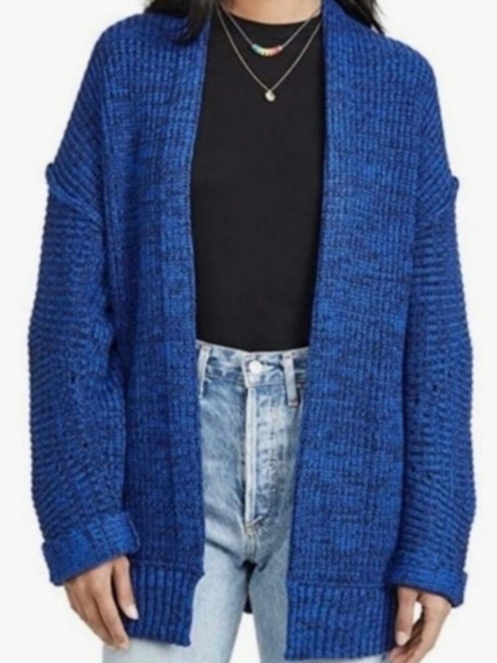 Free People High Hopes Oversized Chunky Knit Cardigan Sweater Size Small